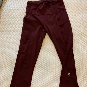 Lululemon Fast and Free High Rise Crop 23”